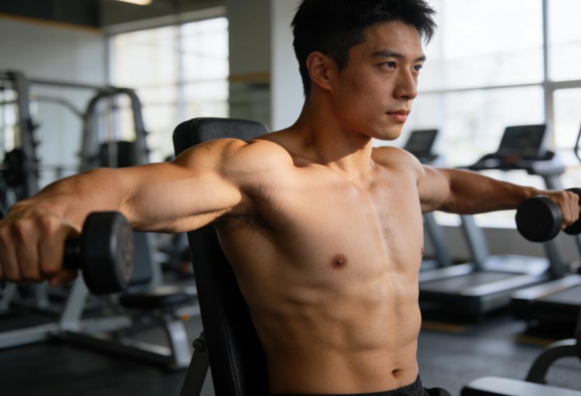 三角肌三维轰炸法：告别“筷子肩”，科学打造球形肩部